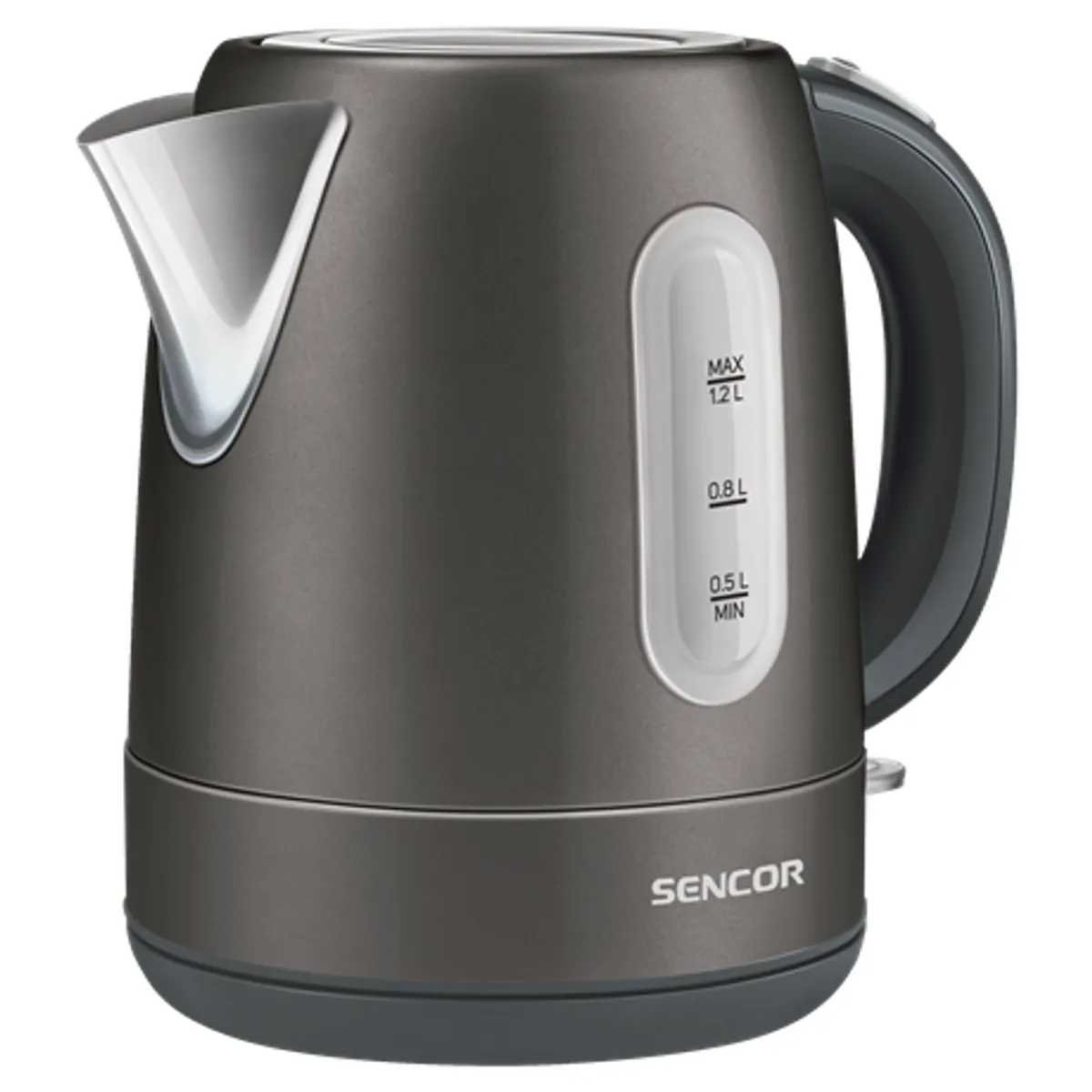 Sencor SWK1228BK vízforraló 1,2 l 2150 W rozsdamentes acél fűtőlap 360° STRIX #1