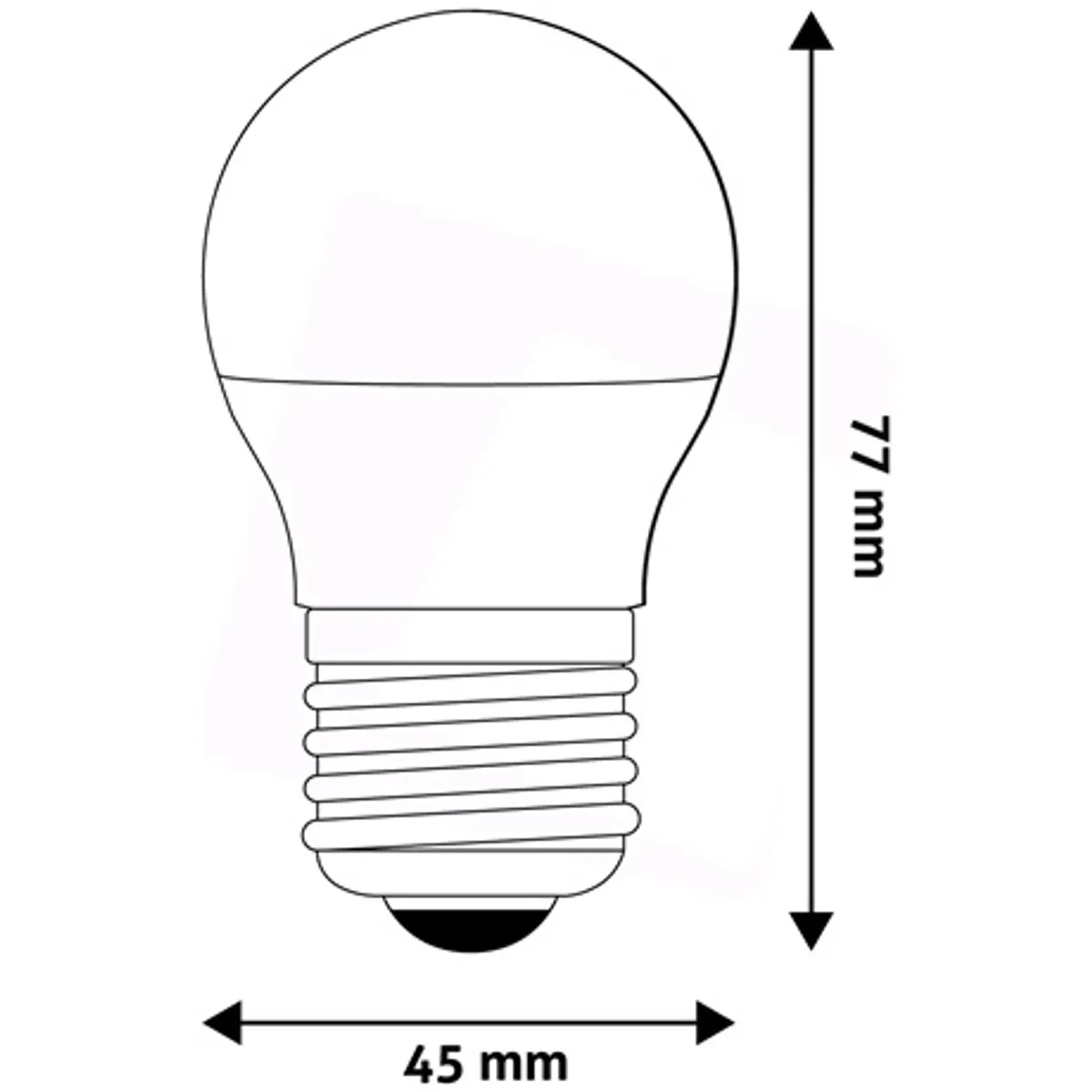 Avide ABMG27NW-6.5W LED Globe Mini G45 E27 4000K 806 lm IP20 #2