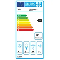 Faber GLAM-FIT 55 BK Páraelszívó 550 mm energiaosztály A érintéses vezérlés LED világítás fém kazettás szűrő 190-570 m3h 3+ intenzív 150-120 mm #7