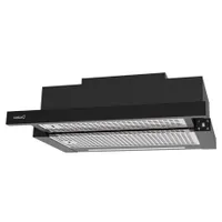 Cata TFH-6630 BK Páraelszívó 60 cm brushless érintő LED világítás légszállítás 1000-408 m3h turbó 585 zaj 47-70 dB csőcsatlakozás 150 mm #1