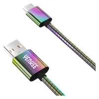 Yenkee YCU 351 töltő- és adatkábel USB 2.0 USB-C acél fonat 1 m 3 A 480 Mbps #1