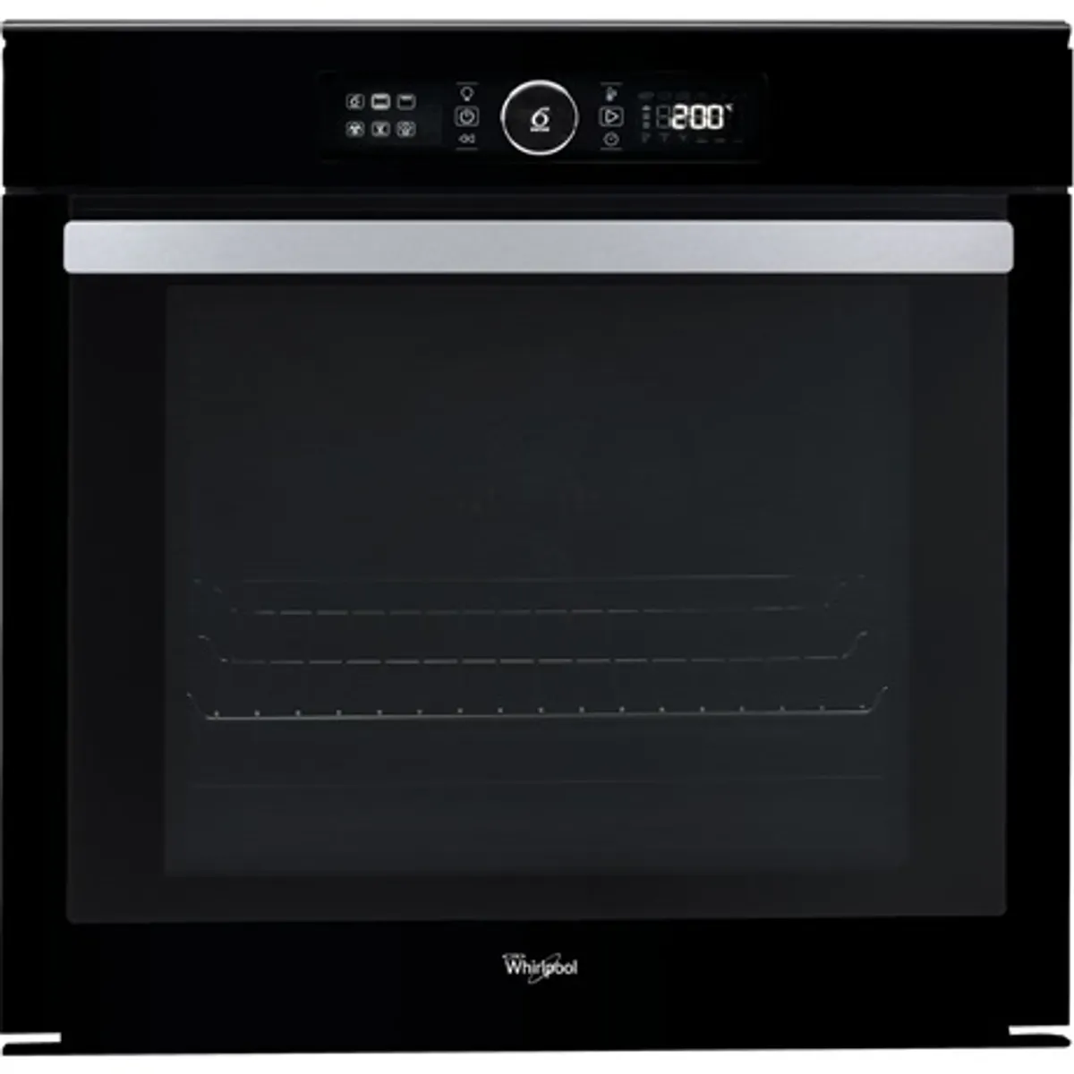 Whirlpool AKZM 8480 NB Beépíthető sütő pirolitikus 73 l 6. érzék cook3 ready2cook hőlégbefúvás aplus 2-szintes teleszkópos sín #1