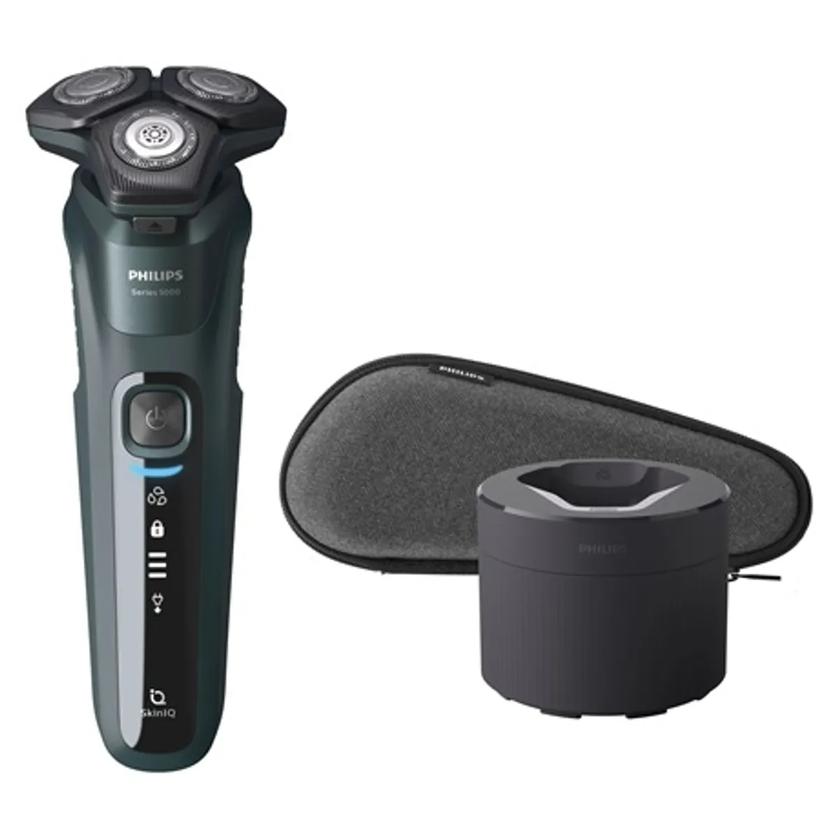 Philips S5584/50 Series 5000 SkinIQ nedves és száraz borotva SteelPrecision pengék 360 fokban elforgó fejek Beépített pajeszvágó LED kijelzővel #2