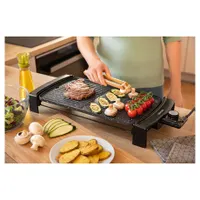 Sencor SBG 104BK grillsütő 2 az 1-ben asztali elektromos 44 x 25 cm 2300 W állítható hőmérséklet csepegtető tálca gránit felület #6