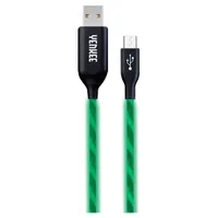 Yenkee YCU 231 GN USB-kábel microUSB-USB-A, 1,0 m, USB 2.0, zöld, LED #1