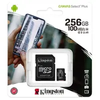 Kingston SDCS2/256GB Canvas Select Plus microSDXC Class 10 UHS-I A1 V30 adapterrel #1