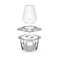 Tesla FC302W elektromos aprító 400W 1 literes üvegtál 4 penge fehér egyérintéses működés biztonsági kapcsoló #5