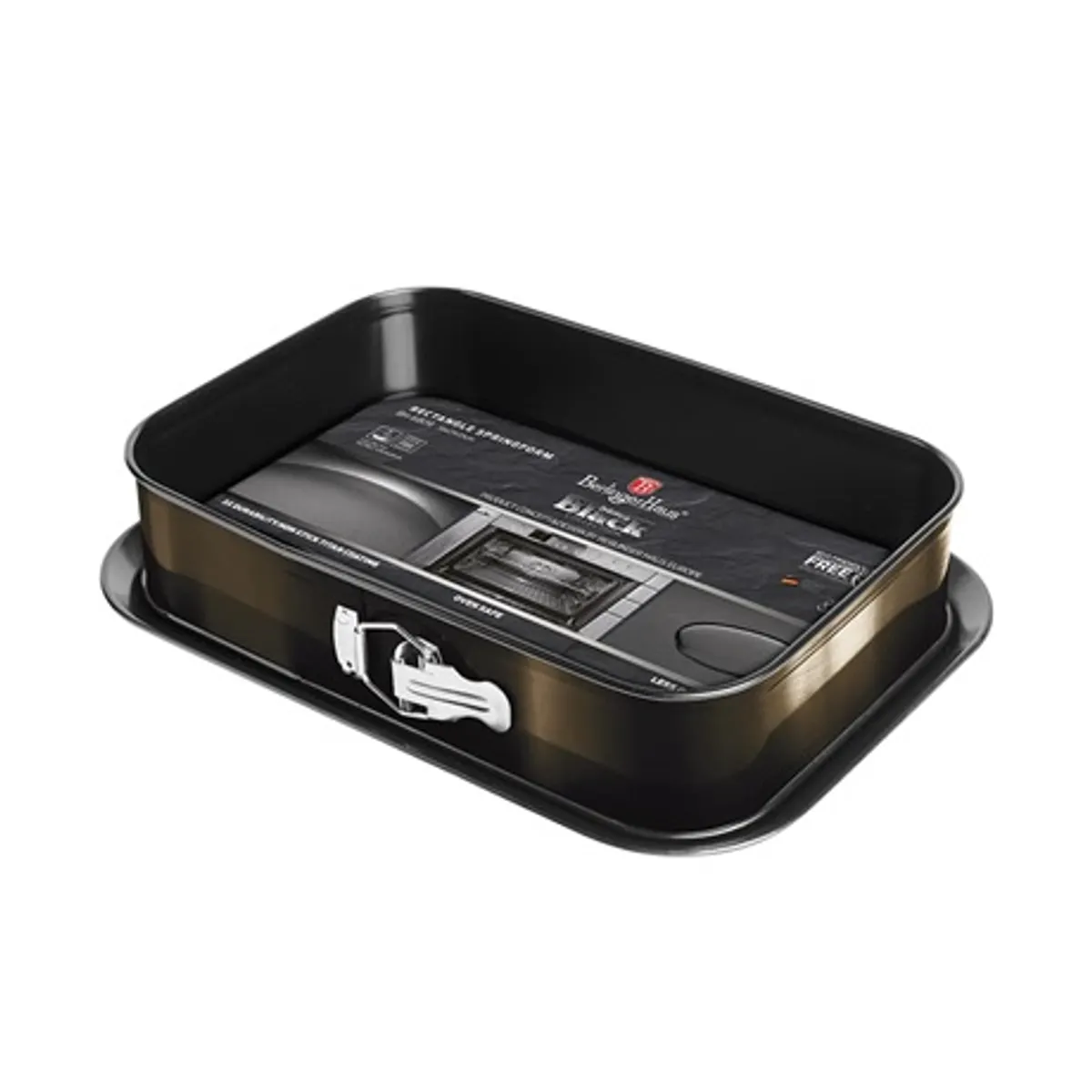Berlinger Haus BH6809A tortaforma szögletes titán bevonat 39x27x7,5 cm fekete metál #2