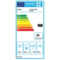 Faber TWEET EV8 LED BK A55 Páraelszívó 550 mm érintő vezérlés 2x led fém szűrő 150-120 mm kivezetés vagy keringetés 310-700 m3h #3