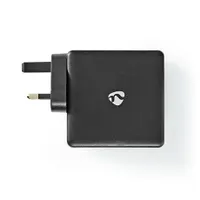Nedis WCPD65W110BK fali töltő PD3.0 65W 2x USB-C automatikus feszültség kiválasztás EU UK csatlakozóval #4