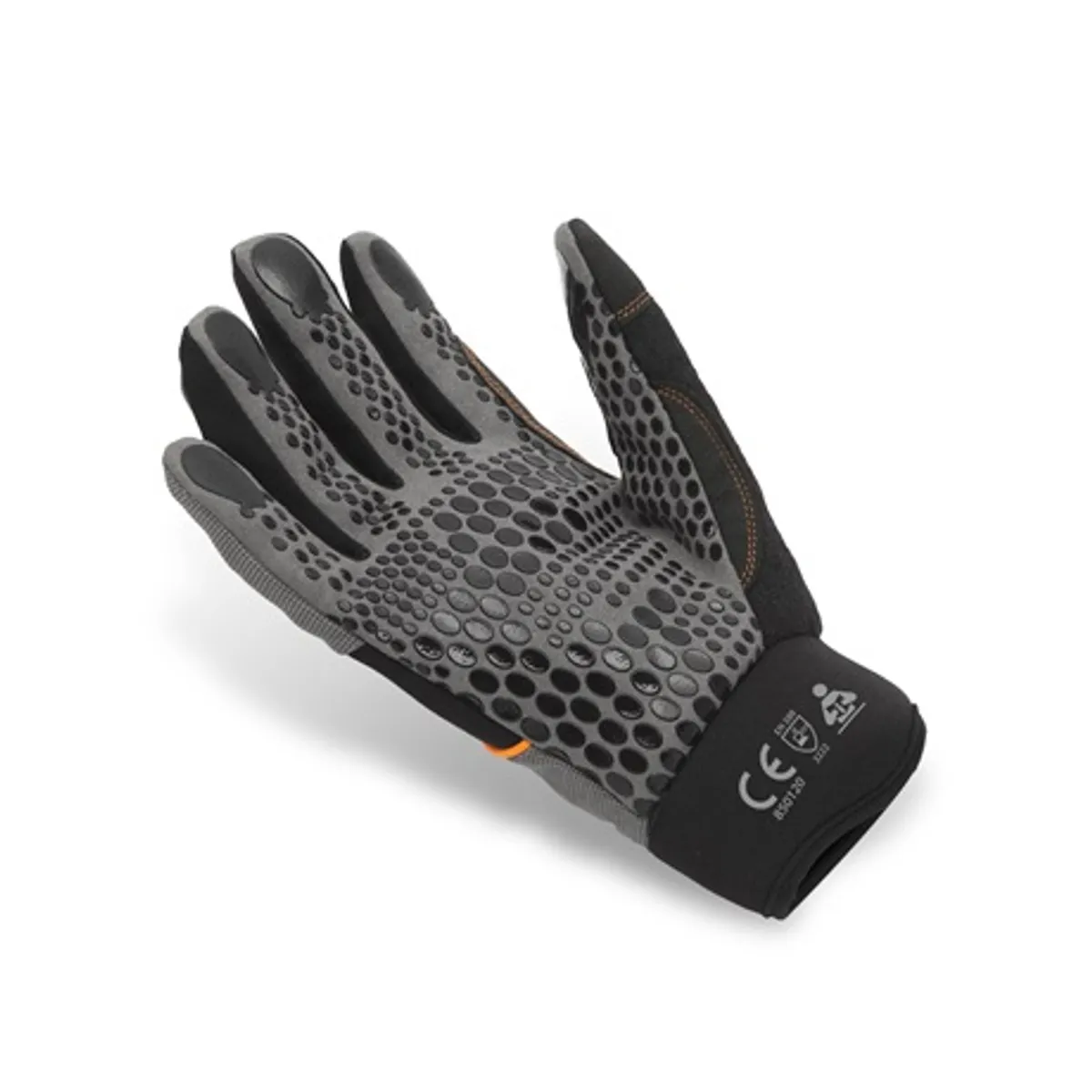 Handy 10257M Munkavédelmi kesztyű szilikon bevonatú tenyérrel, méret M, tépőzár csuklóhoz, EN388 3121X #1