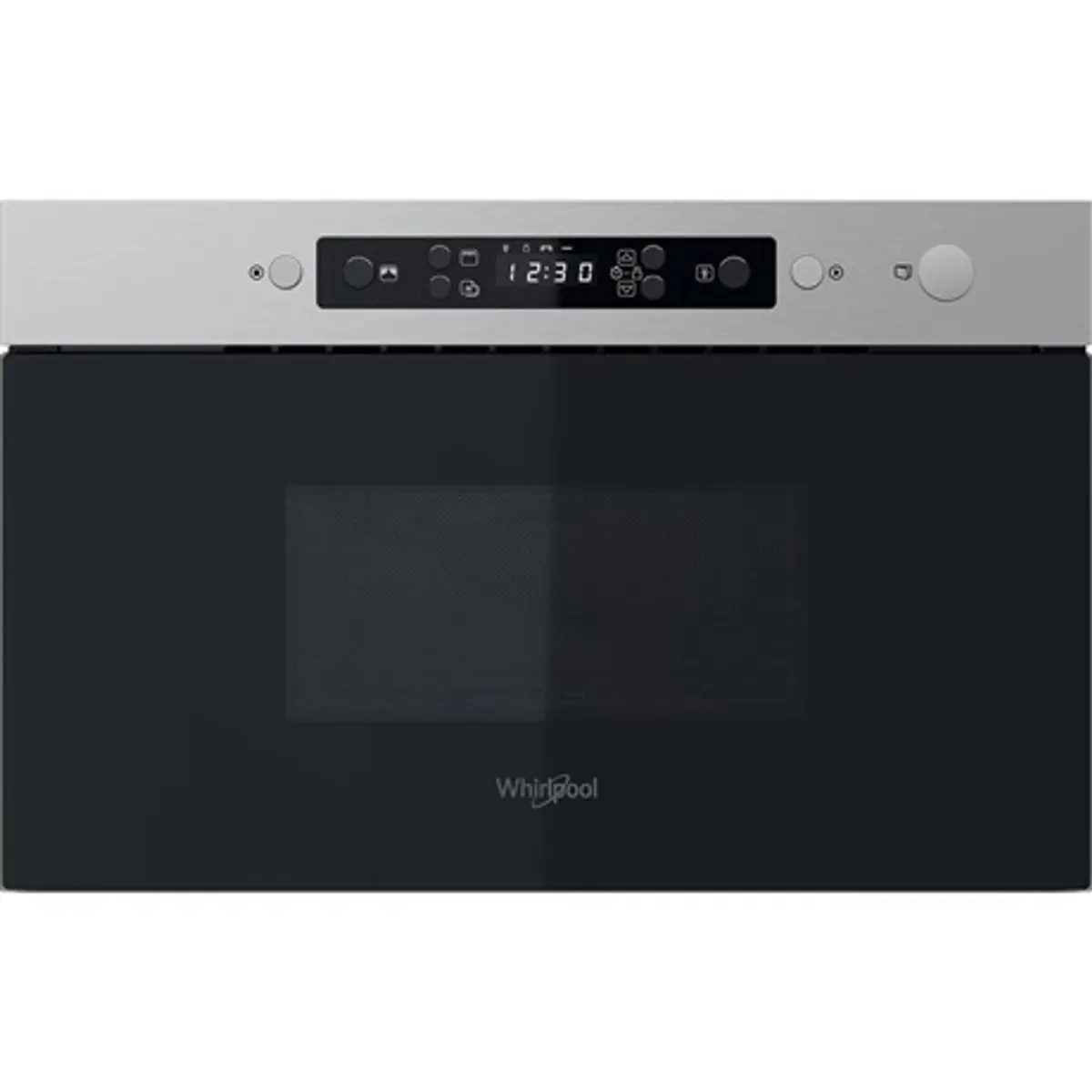 Whirlpool MBNA920X beépíthető mikrohullámú sütő 22 l 750 W grill 3D melegítés oldalra nyíló üvegajtó digitális kijelző JET Start JET Defrost gyermekzár #1