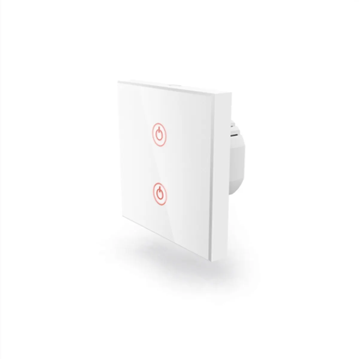 Hama 00176551 okos wifi beépíthető fali kapcsoló kettős 2 lámpa 230V 1000W 2,4 GHz #1