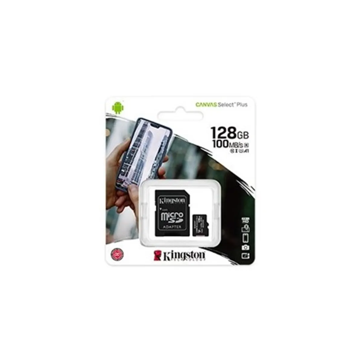 Kingston SDCS2/128GB Canvas Select Plus microSDXC A1 C10 100MB/s adapterrel #2