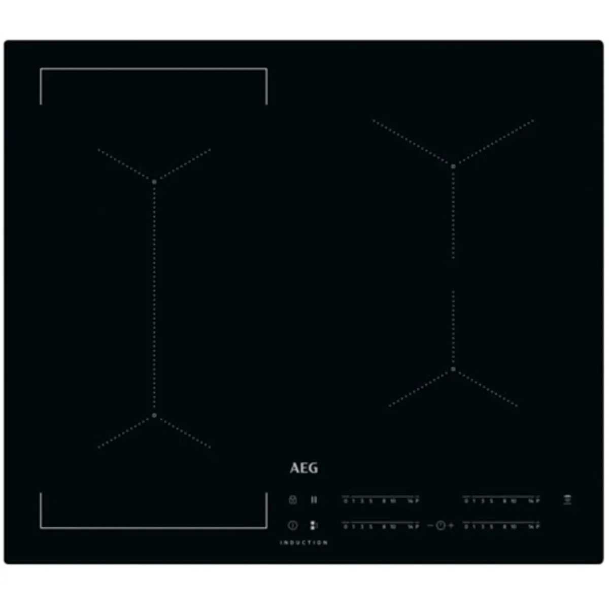 Aeg IKE64441IB indukciós beépíthető főzőlap 4 zónás 58 cm, edényfelismerés, gyerekzár, időzítő, Eco Timer, OptiHeat 3 lépés, csúszkás vezetés #1