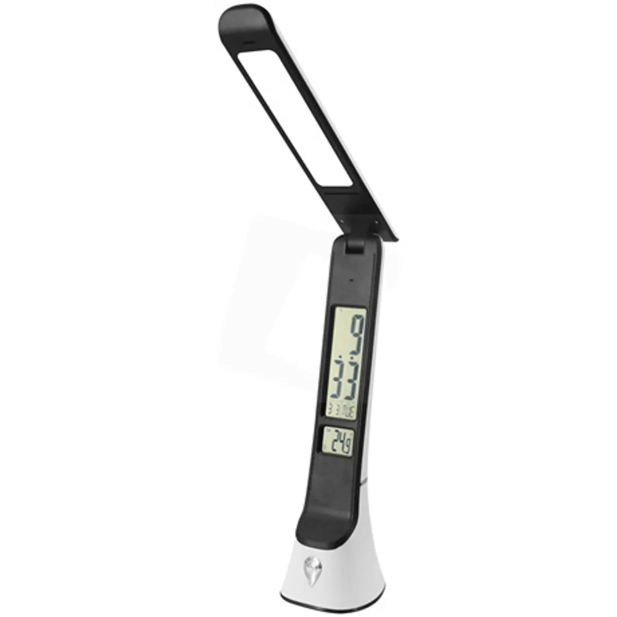 Avide ABLDLC-6W-WB-HG led asztali lámpa Hugo naptárral fehér-barna bőrhatású 5W #1