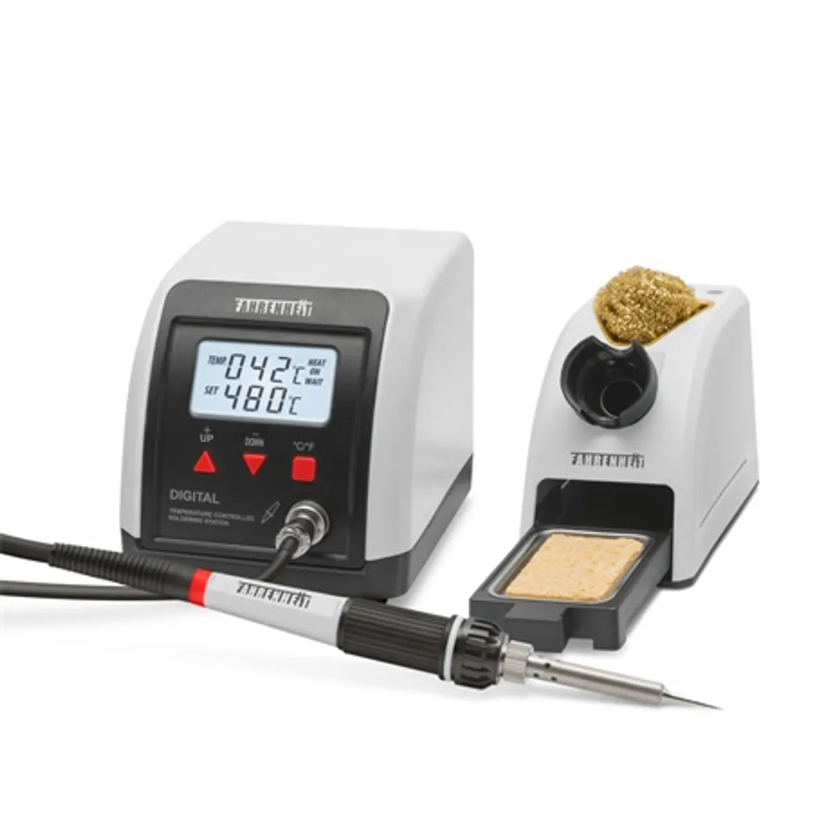 Fahrenheit 28013 forrasztópáka állomás 60W kerámia fűtőbetéttel 24V 50 Hz 160-480 C LCD 2x3 #1
