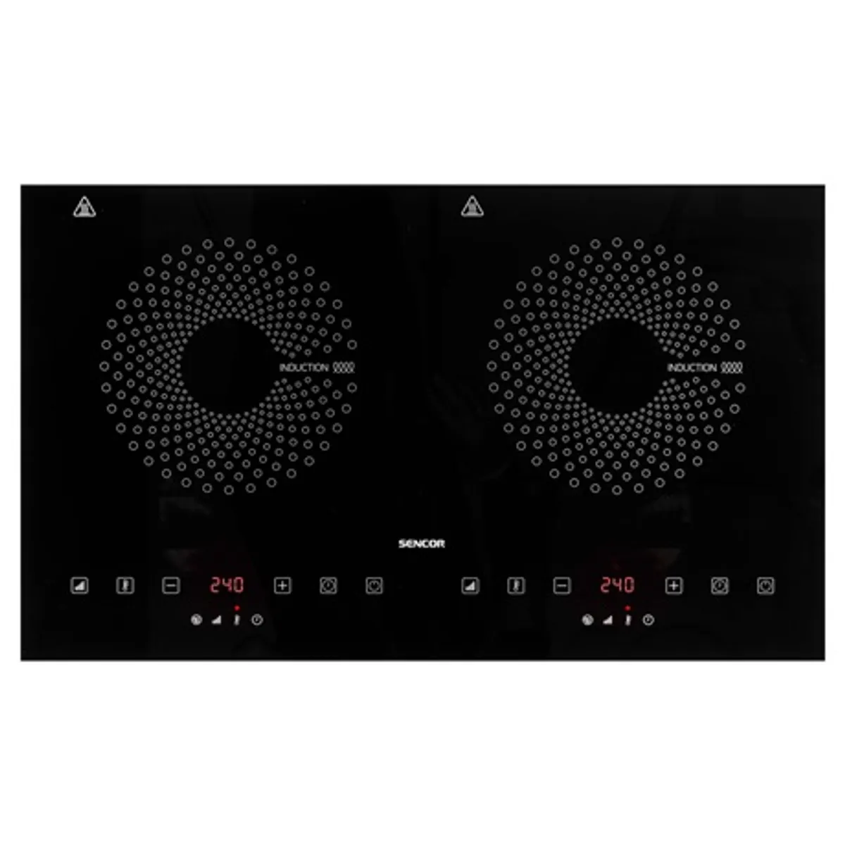Sencor SCP 4601GY kétzónás indukciós 3400 W 600x360x75 mm edényfelismerés 60-240 C #2