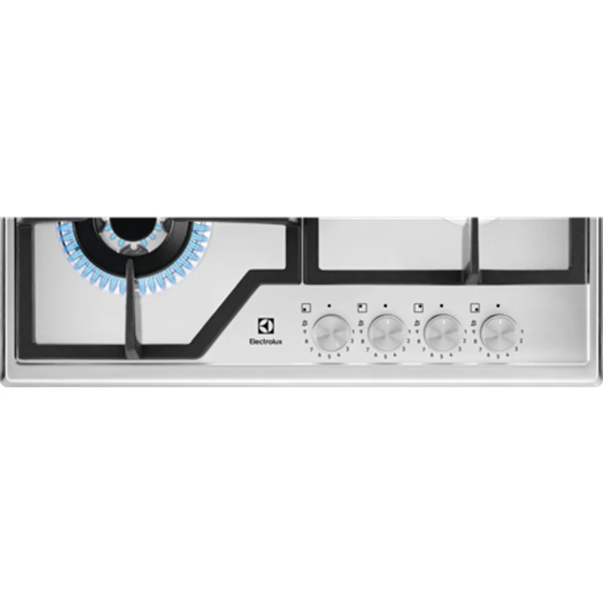 Electrolux KGS64362SX Slim line 4 égős gázfőzőlap WOK égő 4000W Marianne égő 2000W elöl jobb oldali kezelő #2