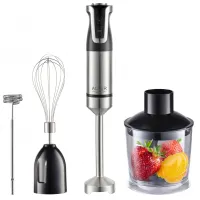 Adler AD4627 Botmixer szett 1800W max turbo 4 rozsdamentes pengék 600ml tartály 700ml mérőpohár rozsdamentes keverő és habverő tejhabosító feltét