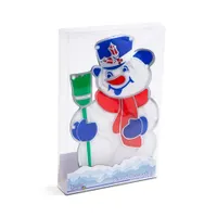Family Christmas 56530D hóember LED-es 8 LED hidegfehér 26x17 cm IP20 elemes műanyag #3