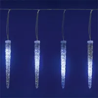 Home by Somogyi KJL15 led kültéri fényfüzér 15 jégcsap 23 cm hidegfehér, áttetsző vezeték, 5,6 m, 230 V adapteres, futófény #1