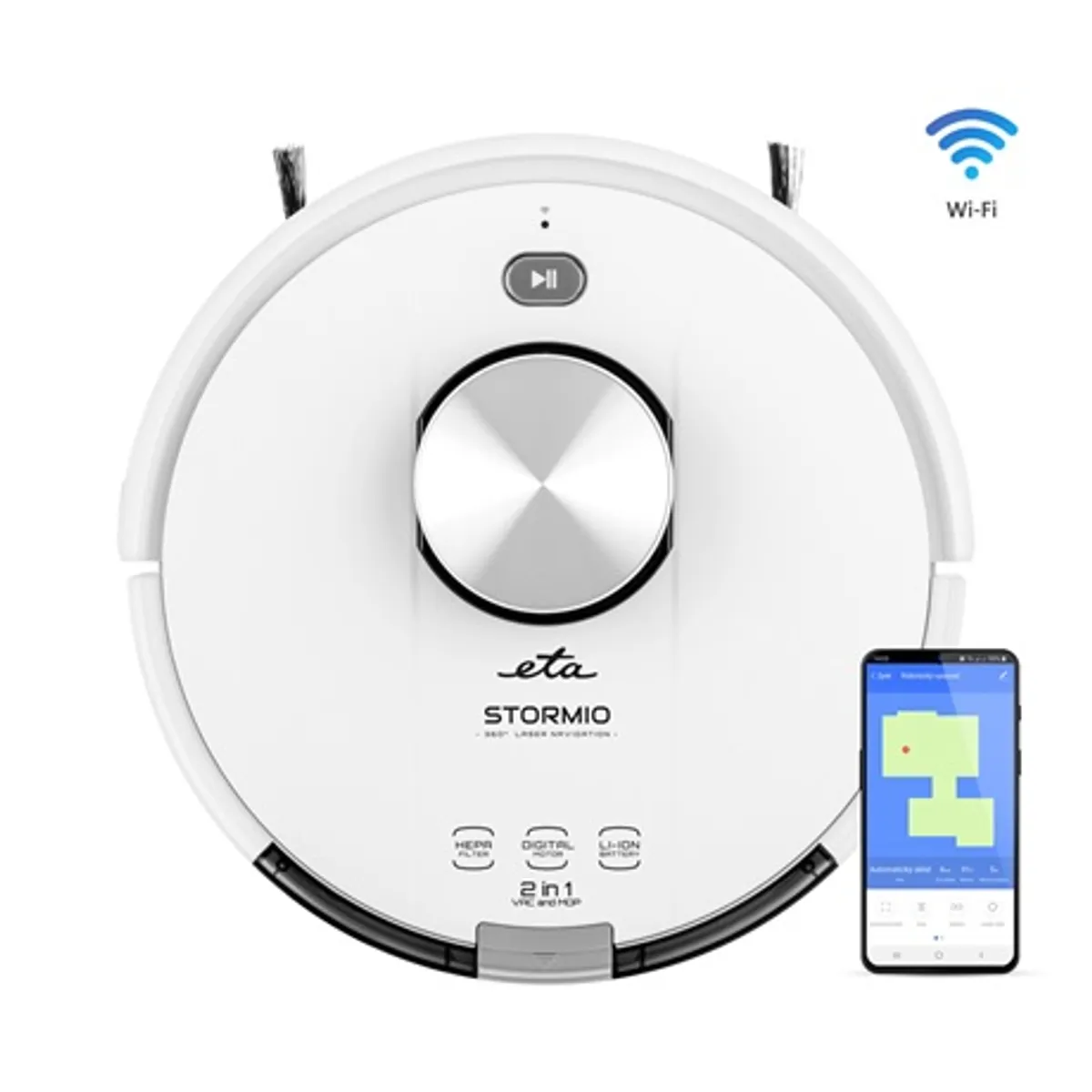 Eta 423790000 robotporszívó lézeres navigáció 3 térképpel Wifi ETA SMART alkalmazás #3