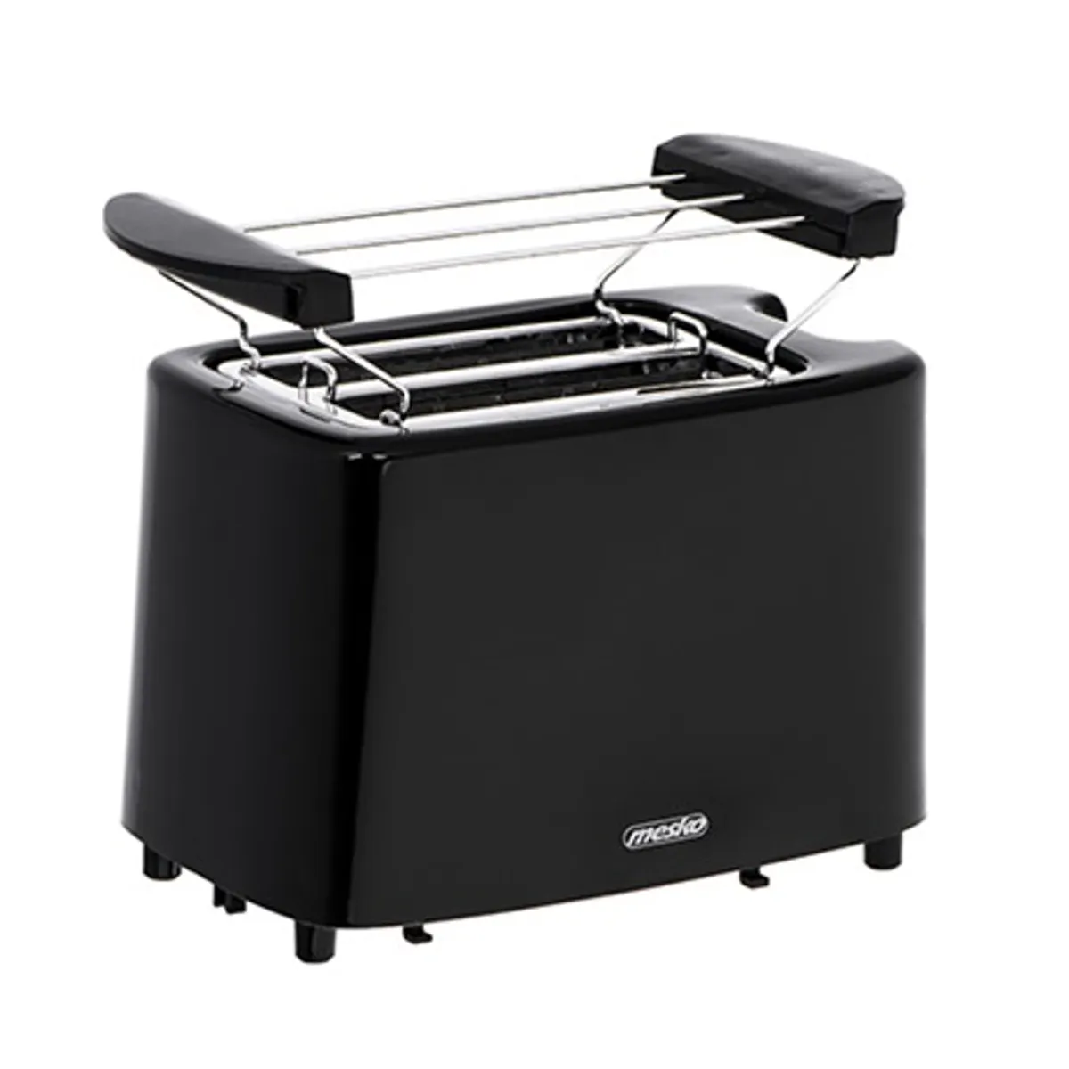 Mesko MS3220 kenyérpirító 900W 2 szeletes 6 barnulási szint morzstálca automatikus kikapcsolás STOP zsemle grill funkció #1