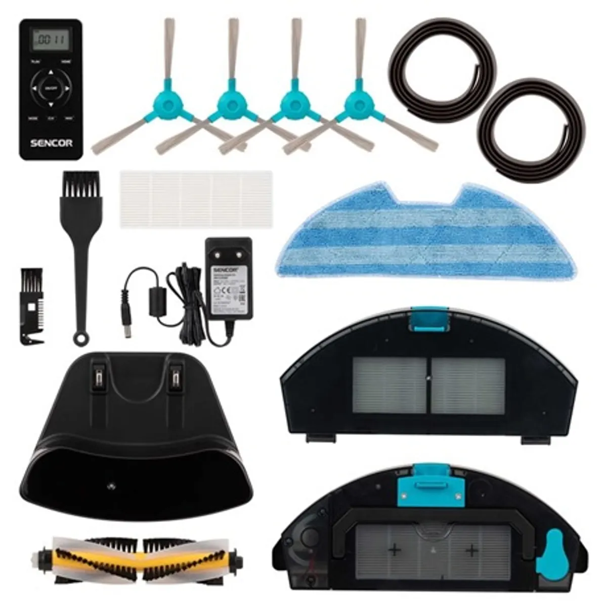 Sencor SRV9250BK robotporszívó wifi időzítés mop funkció navigáció VSLAM 475 ml portartály #4
