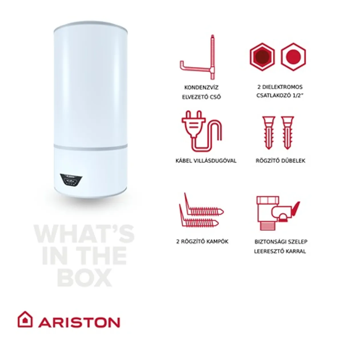 Ariston Lydos Hybrid WiFi 80 Forróvíztároló 1200W 75L 75C hibrid intelligencia #5