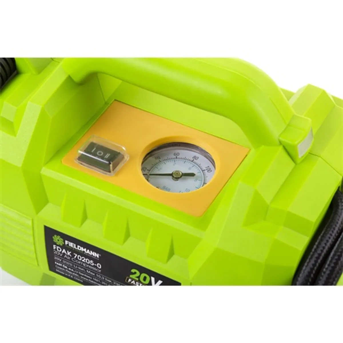 Fieldmann FDAK 70205-0 akkumulátoros kompresszor 20V Li-Ion 2Ah 10,3 bar 235 liter perc #5
