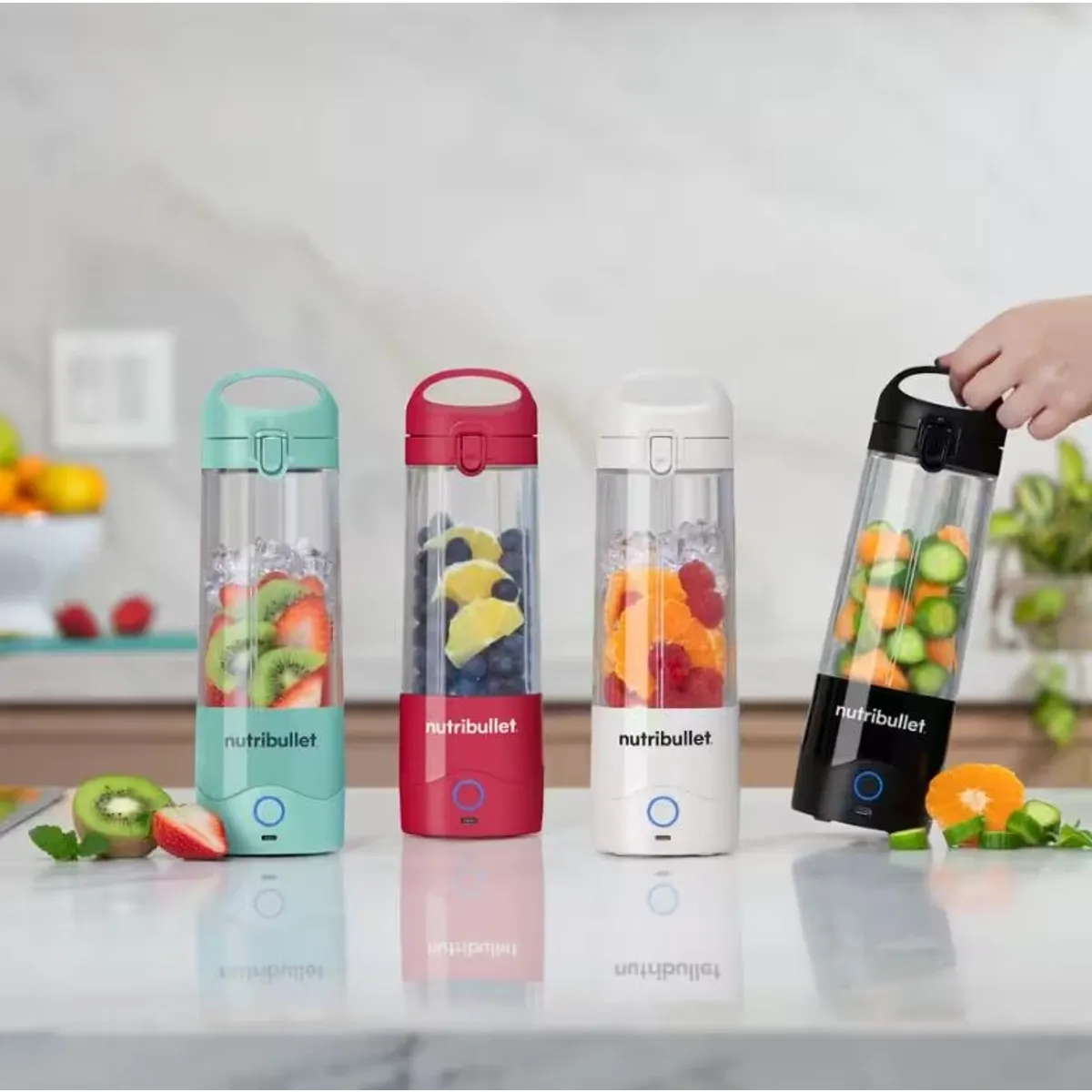 Nutribullet NBP003.LBL hordozható turmixgép 475ml világoskék 2000mAh USB-C #7
