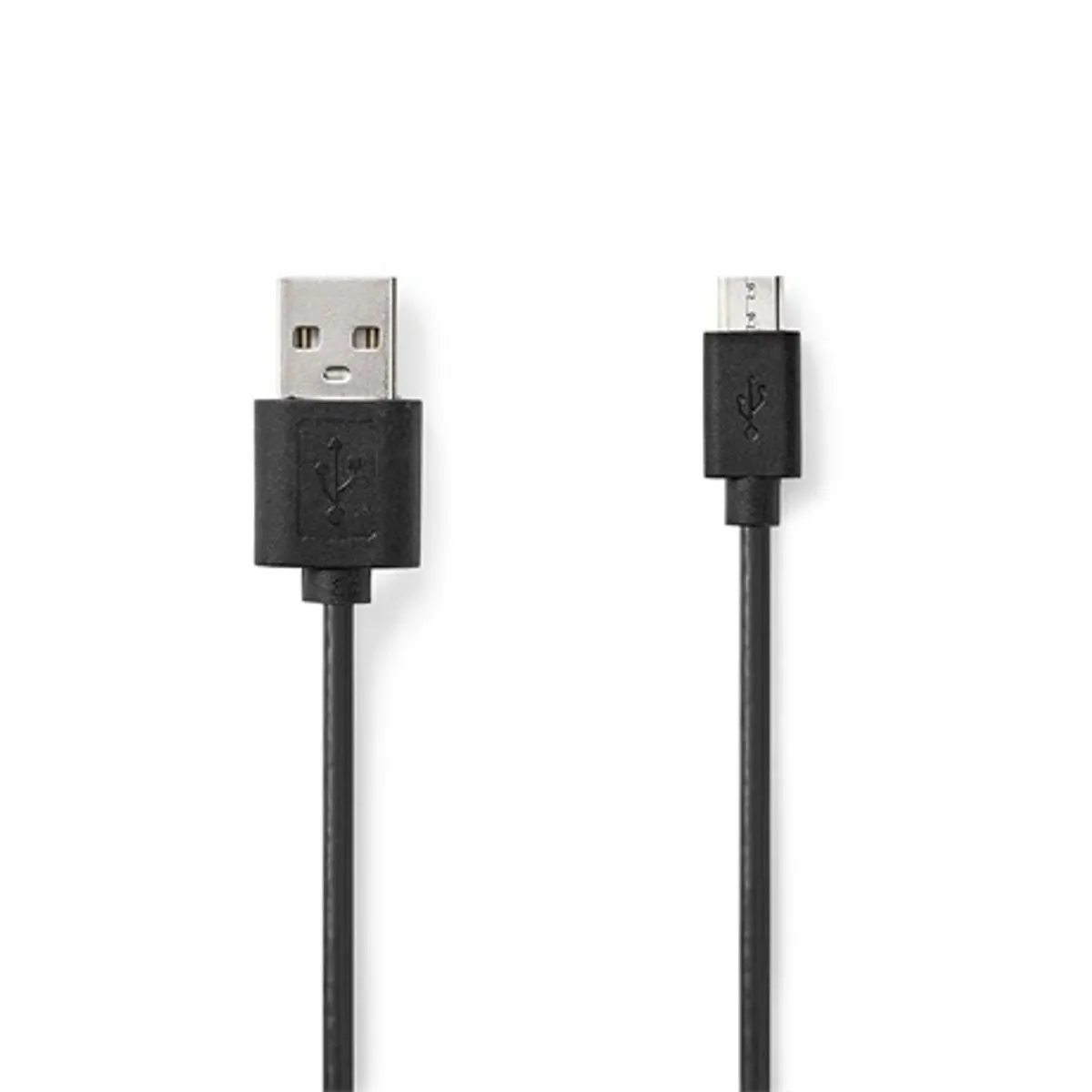 Nedis CCGL60501BK10 USB-kábel USB-A USB Micro-B 1 m USB 2.0 fekete #1
