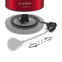 Bosch TWK3P424 DesignLine 1,7L 2400W fémház automata kikapcsolás rejtett fűtőszál #2