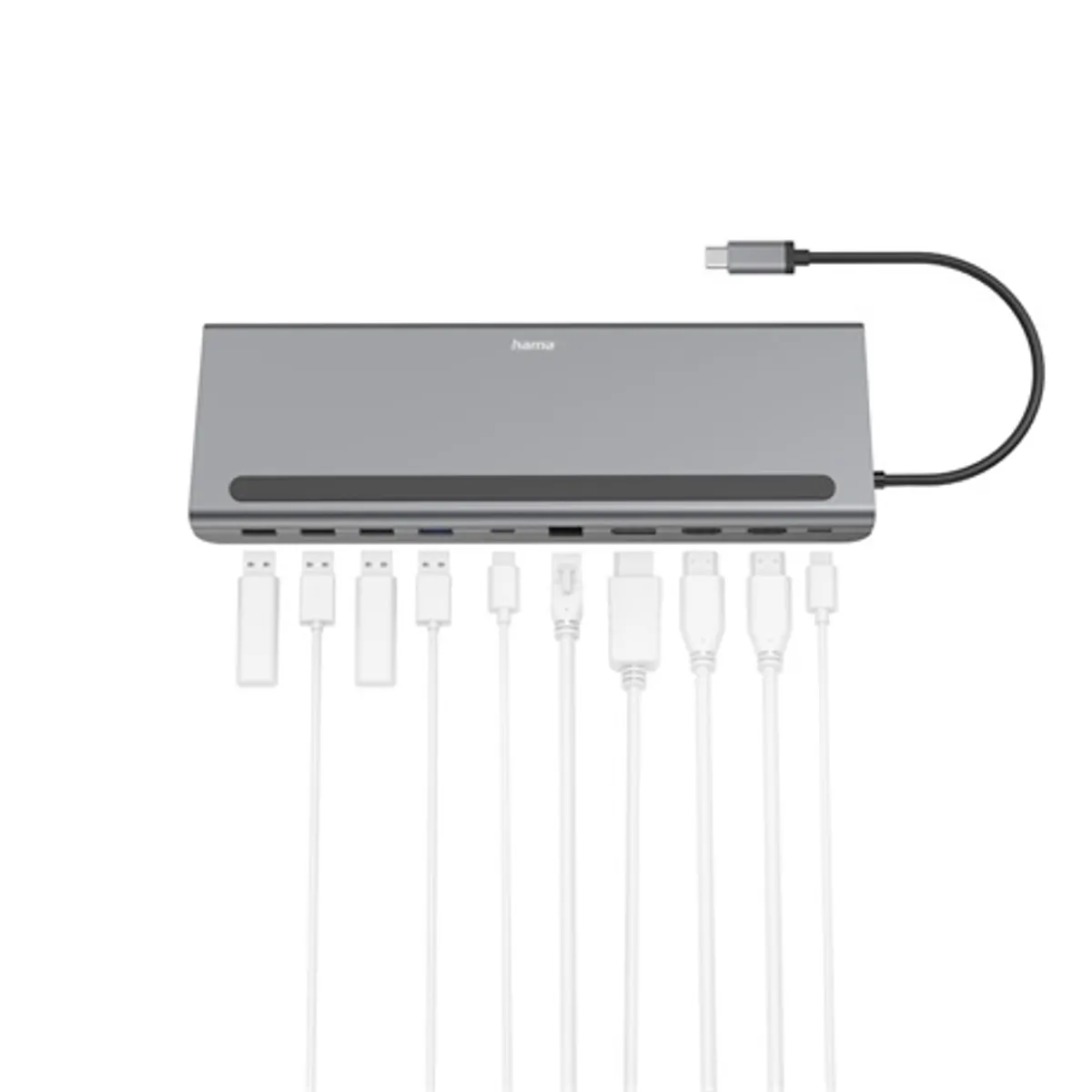 Hama 00200100 usb-c 10in1 dokkoló adapter 4x usb-a 2x hdmi dp lan pd 100w #2