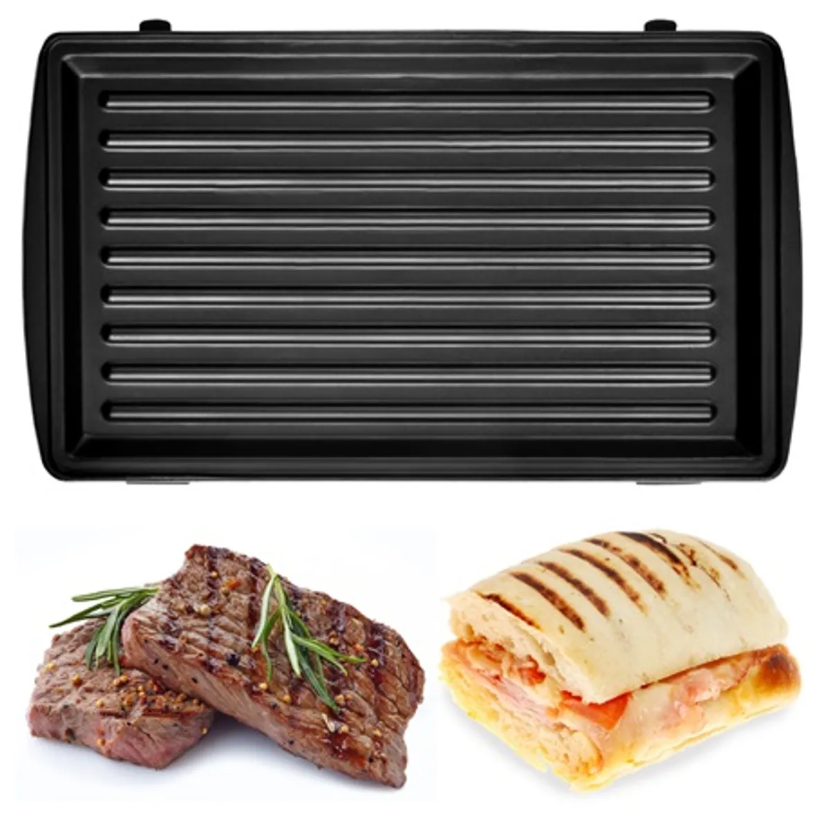 Hyundai SM627 3in1 szendvicssütő tapadásmentes felület túlmelegedés védelem hőszigetelt külső és fogantyú bekapcsolás jelző fény 700W 24x24x9 cm #4