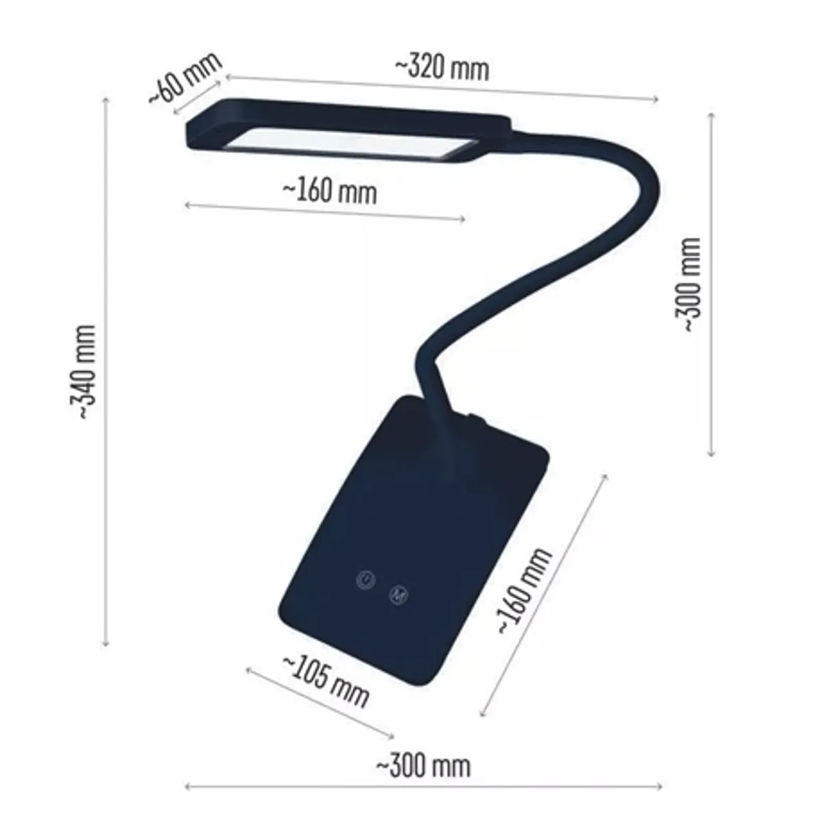 Emos Z7599B Eddy fekete dimmelheto 360 lm 24 LED 12 V 0,36 A tapegyseg tartozek 1,8 m IP20 #7