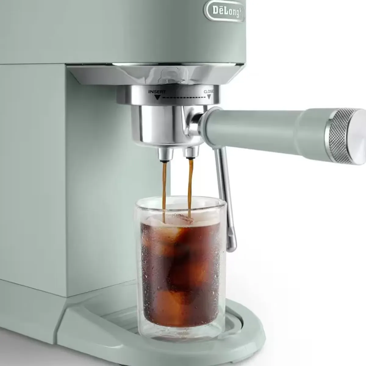 Delonghi EC890.GR Dedica Duo manuális eszpresszó kávéfőző 15 bar 1,1 l 1450 W zöld My LatteArt gőzölőpálcával #5