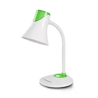 Esperanza ELD111G Polaris asztali lámpa E27 12W LED állítható kar stabil talppal fehér-zöld #1