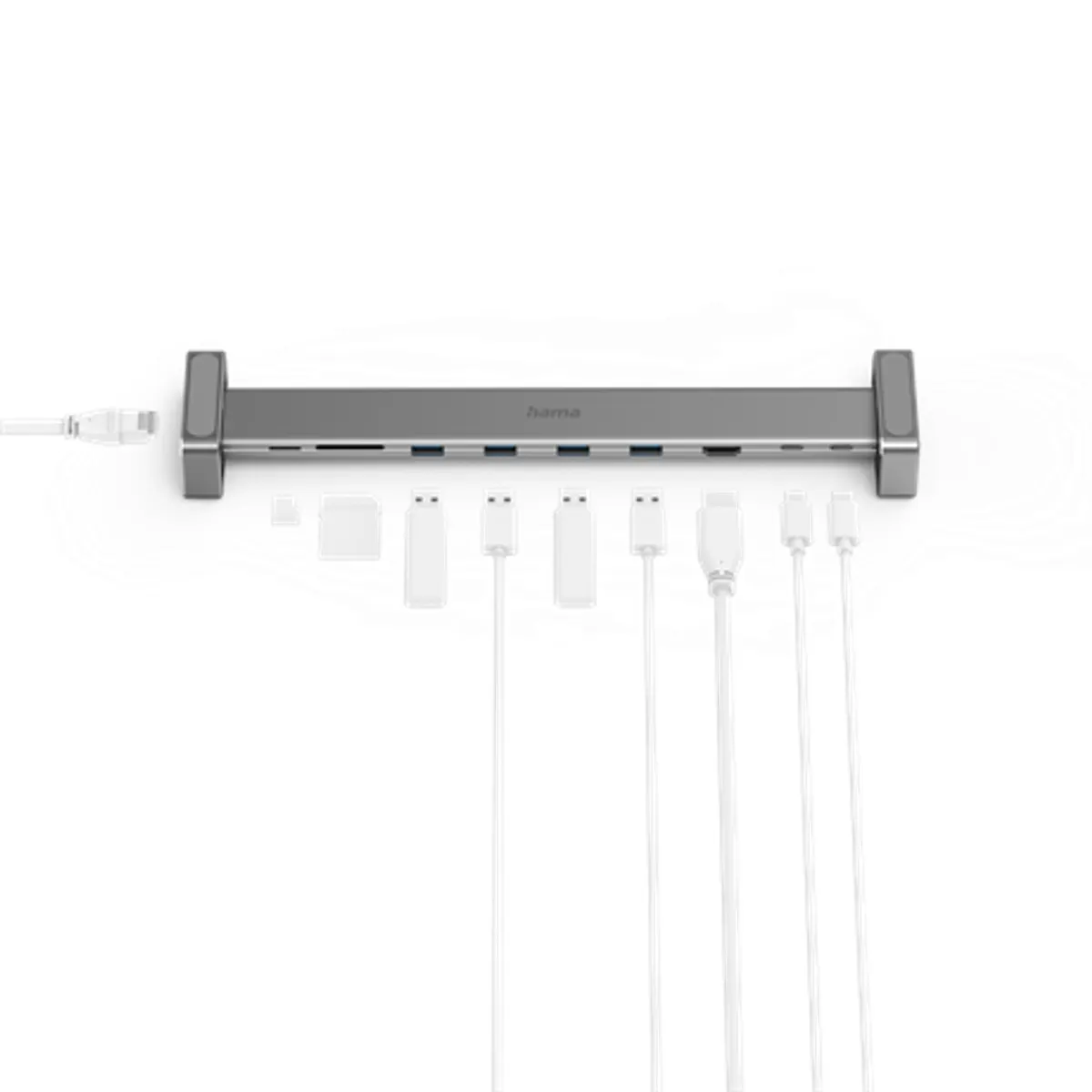 Hama 00200103 usb-c 9in1 dokkoló adapter, 4x usb3.1, hdmi, lan, pd, sd #2