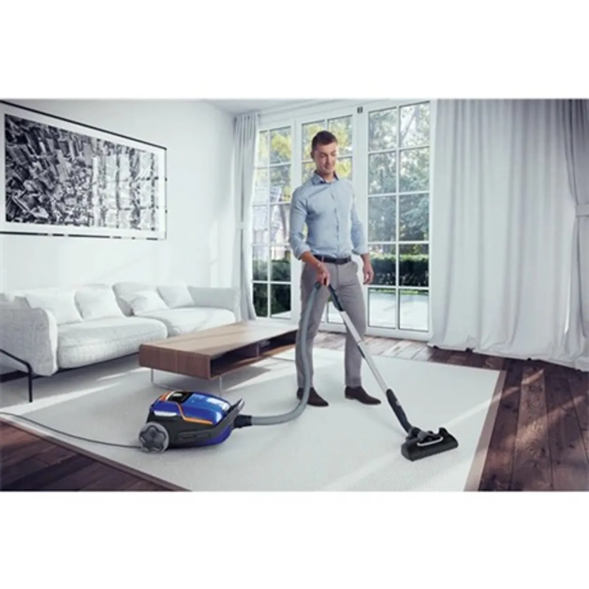 Electrolux EUOC94DB UltraOne porzsákos porszívó 700 W 5 L mélykék AeroPro Parketto szívófej #4