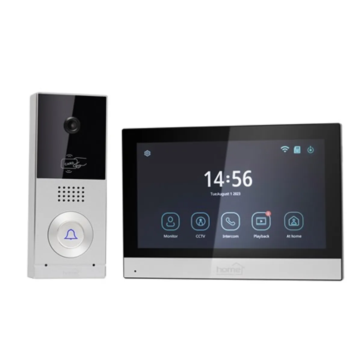 Home by Somogyi DPV SMART Video kaputelefon 7" érintőképernyő ip65 kültéri egység RFID kulcsok intercom távoli elérés Tuya Smart microSD 128GB #2