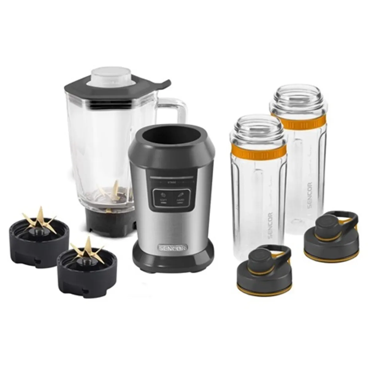 Sencor SBL 7550SS Smoothie készítő 800 W rozsdamentes acél pengék BPA mentes Tritan palackok #3