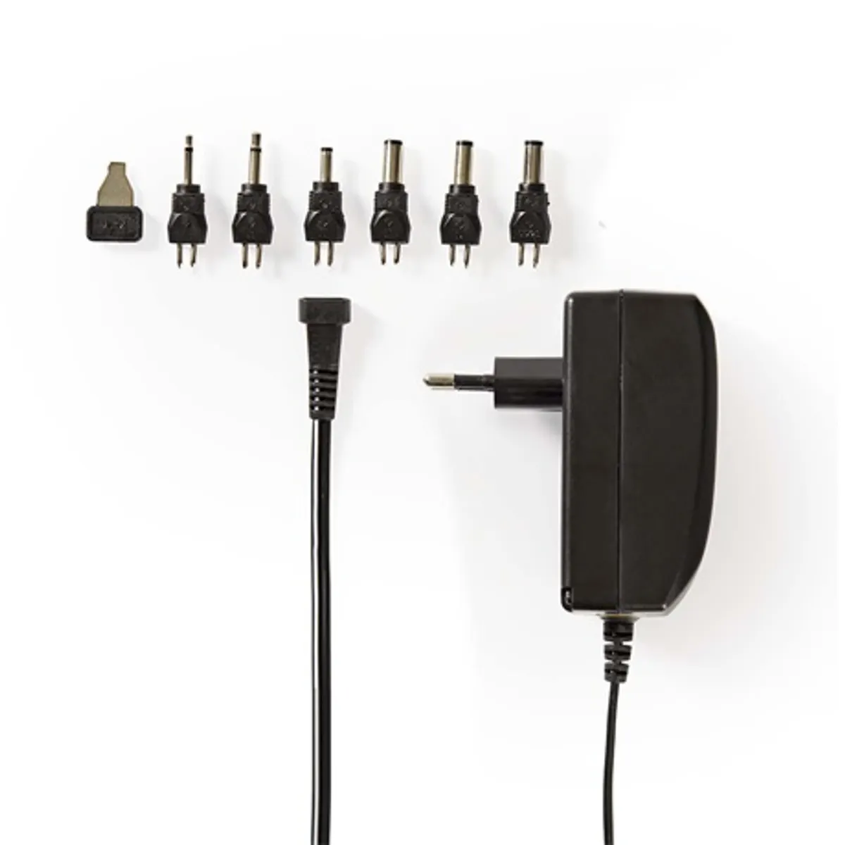 Nedis ACPA003 univerzális hálózati adapter 9-24 VDC, 24 W, 1 A, 6 csatlakozó dugó, bemenet 100-240 VAC, kábel 1.8 m #1