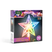 Family Christmas 58034 csillagcsúcsdísz többszínű 10 led 15 cm elemes #3