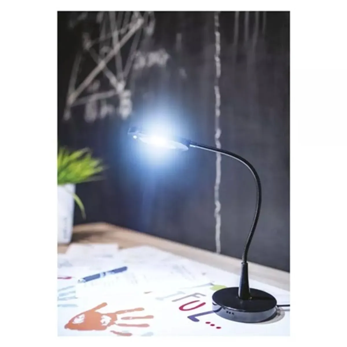 Emos Z7523B LED asztali lámpa fekete 360 lm hideg fehér rugalmas kar #6