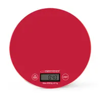 Esperanza EKS003R konyhai mérleg 5000 g 1 g pontosság g, lb, oz, kg tara funkció nagy kijelző ultra vékony #1