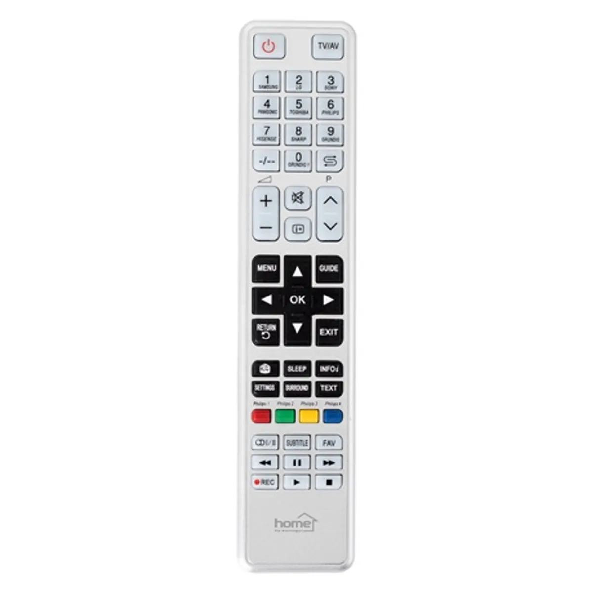 Home by Somogyi URC ALL Univerzális távirányító 9 márkát támogat piros LED 3D TV kompatibilis AAA elem nem tartozék #1