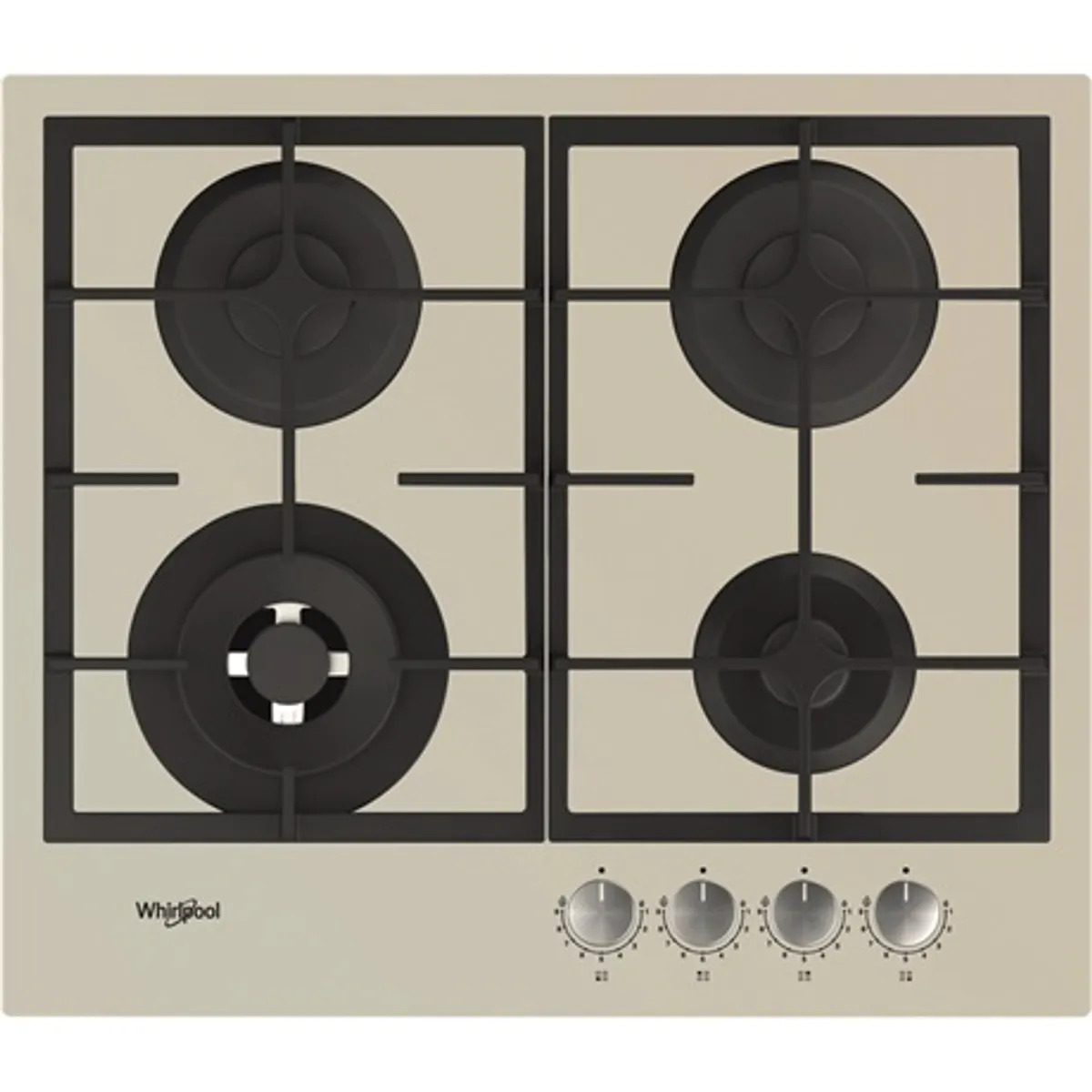 Whirlpool GOFL 629/S Beépíthető gázfőzőlap 60 cm, 4 égő, WOK égő, automata szikragyújtás, öntöttvas edénytartók, keret nélküli #3