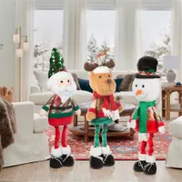 Family Christmas 58759A Mikulás figura textil teleszkópos lábak 60-95 cm #2